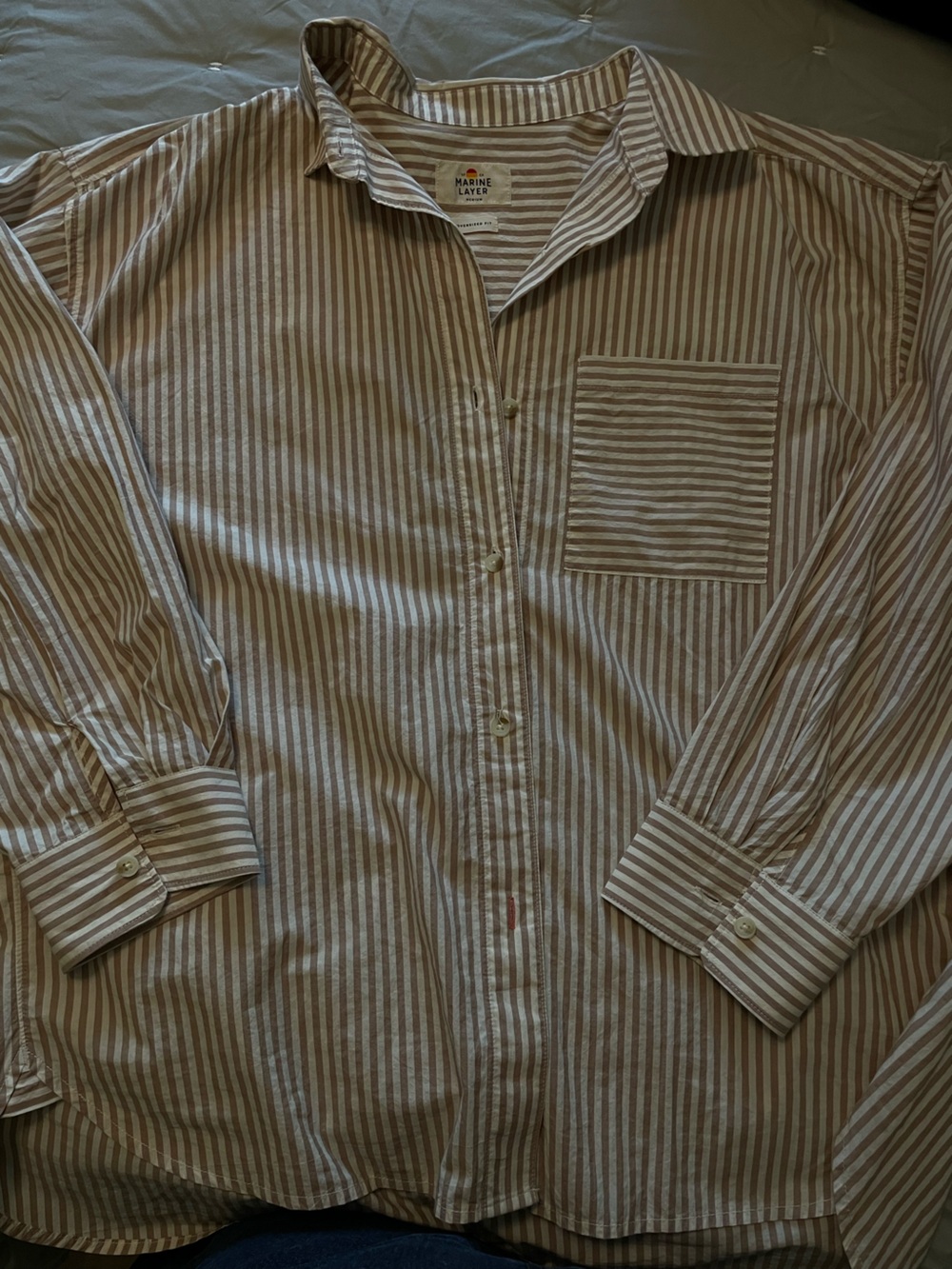 Marine Layer Cali Poplin Oversized Shirt - Medium